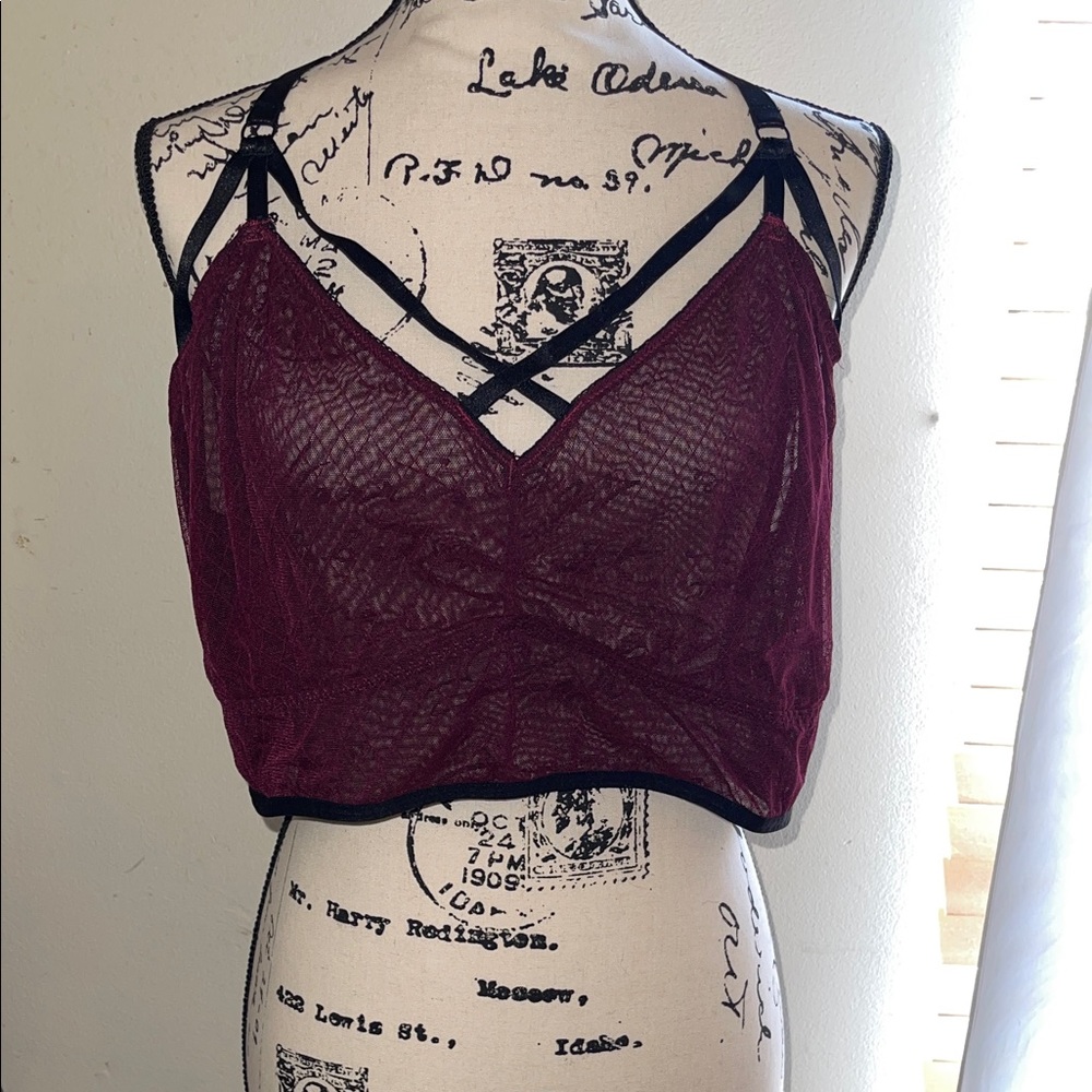 Torrid Burgundy Lace Bralette